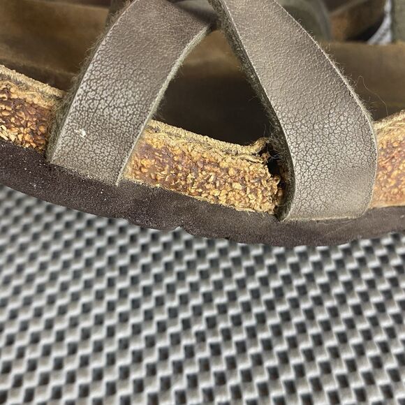 Birkenstock Mayari Adult Sandals 39 L8 M6 Brown Thong Buckle Made In Germany - Picture 10 of 14